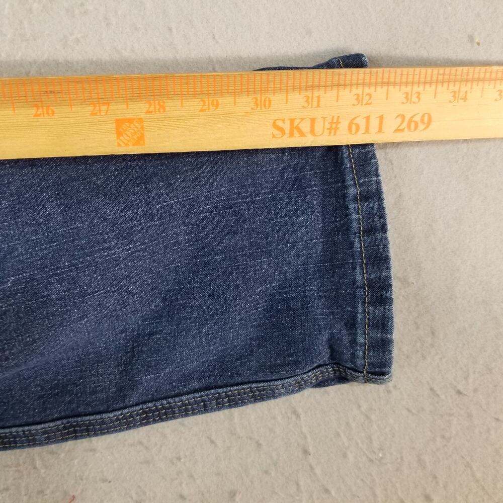 Wrangler Carpenter Jeans Mens 36x33 Blue Denim Workwear Utility Pants - Picture 8 of 11